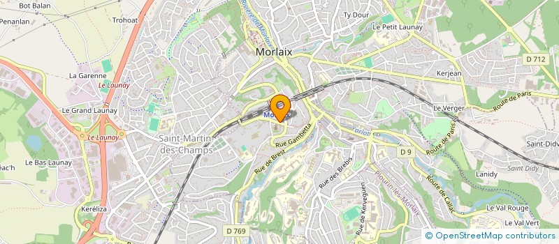 localisation de l'entreprise DU PAIN SUR LA TABLE  MORLAIX