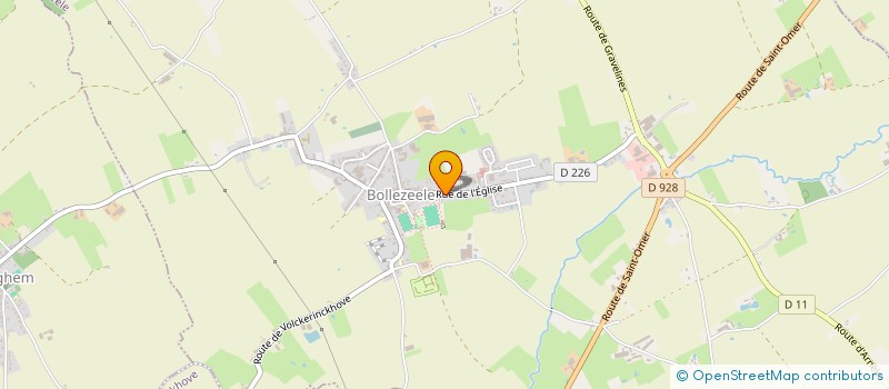 localisation de l'entreprise DU PANTGAT  BOLLEZEELE