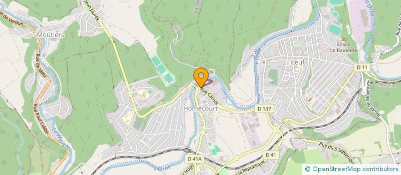 localisation de l'entreprise DU PARADIS  HOMECOURT