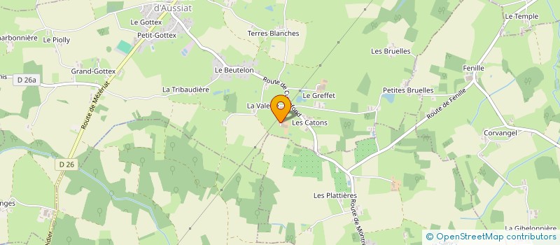 localisation de l'entreprise DU PARADIS à SAINT-DIDIER-D'AUSSIAT