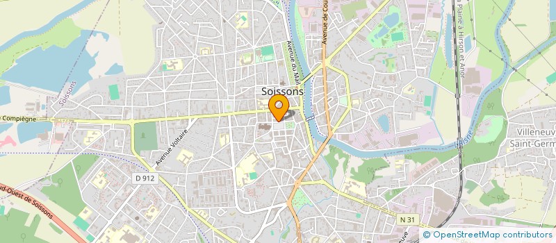 localisation de l'entreprise DU PARADIS à SOISSONS
