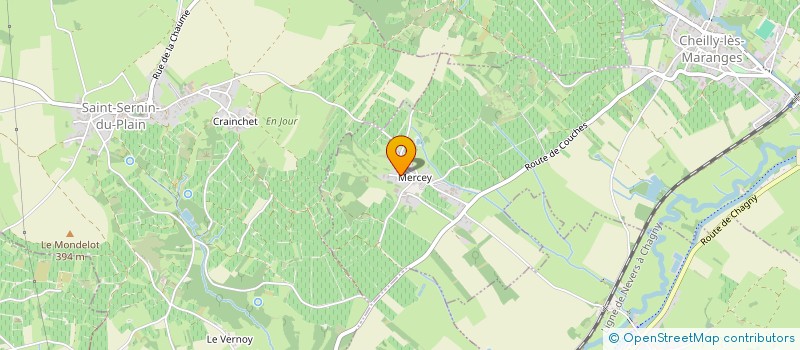 localisation de l'entreprise DU PARADIS  CHEILLY-LES-MARANGES