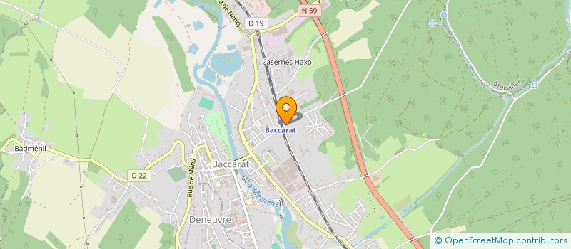 localisation de l'entreprise DU PARC  BACCARAT