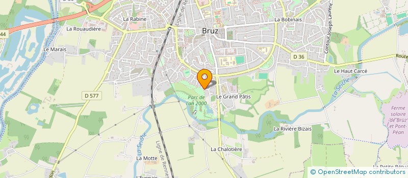 localisation de l'entreprise DU PARC  BRUZ