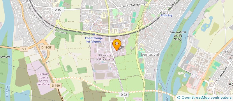 localisation de l'entreprise DU PARC  CHANTELOUP-LES-VIGNES