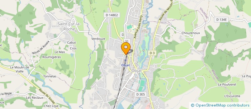 localisation de l'entreprise DU PARC  OBJAT