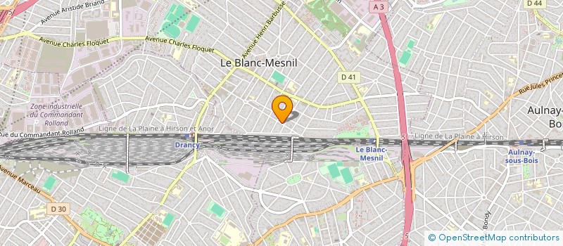 localisation de l'entreprise DU PARC GEORGES BRASSENS à LE BLANC-MESNIL