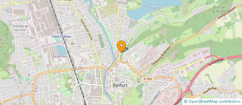 localisation de l'entreprise DU PARC SARL à BELFORT