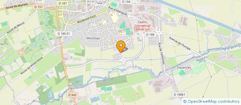 localisation de l'entreprise DU PARC ST MARTIN LA VILLA CSH  AIRE-SUR-LA-LYS