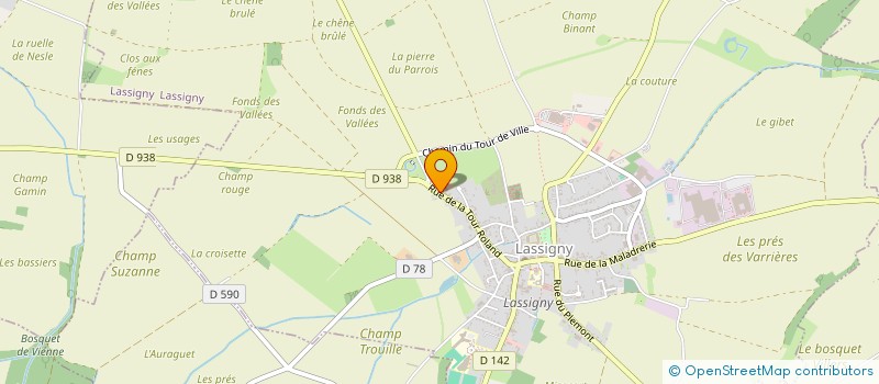 localisation de l'entreprise DU PAROI à LASSIGNY
