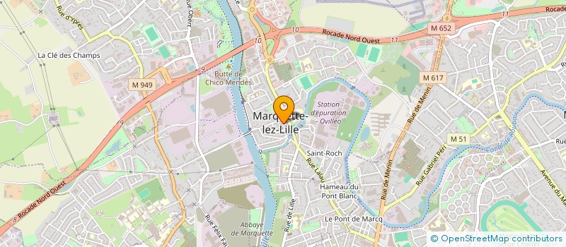 localisation de l'entreprise DU PARVIS  MARQUETTE-LEZ-LILLE