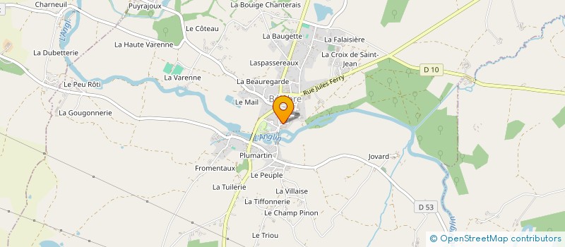 localisation de l'entreprise DU PAS à BELABRE