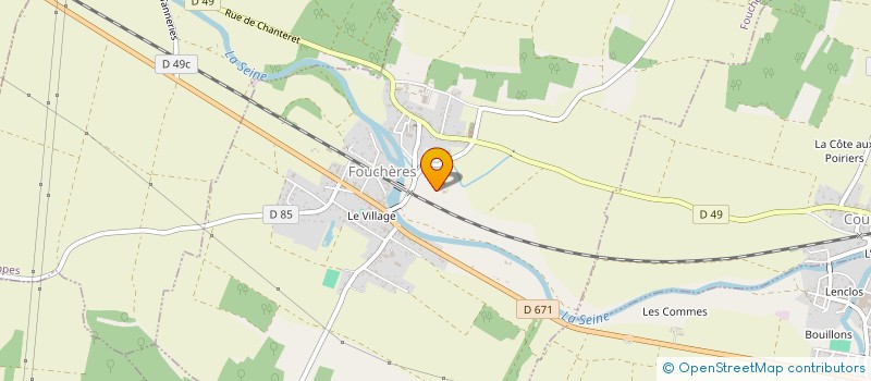 localisation de l'entreprise DU PATY  FOUCHERES