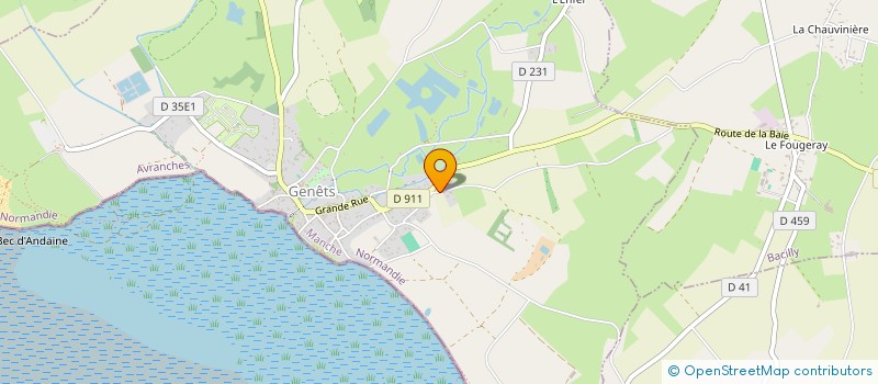 localisation de l'entreprise DU PAVE  GENETS