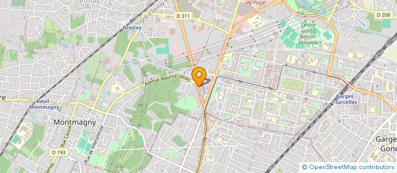 localisation de l'entreprise DU PAVE DU GUIRE  SARCELLES