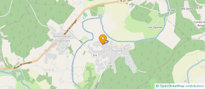 localisation de l'entreprise DU PAVILLON  ESCOIRE