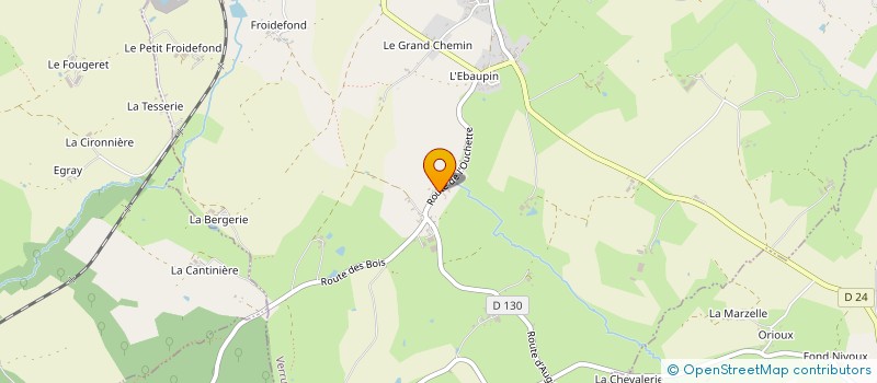 localisation de l'entreprise DU PAVILLON D'AUGE  VERRUYES