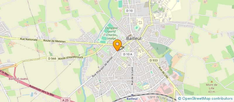 localisation de l'entreprise DU PEINTRE à BAILLEUL