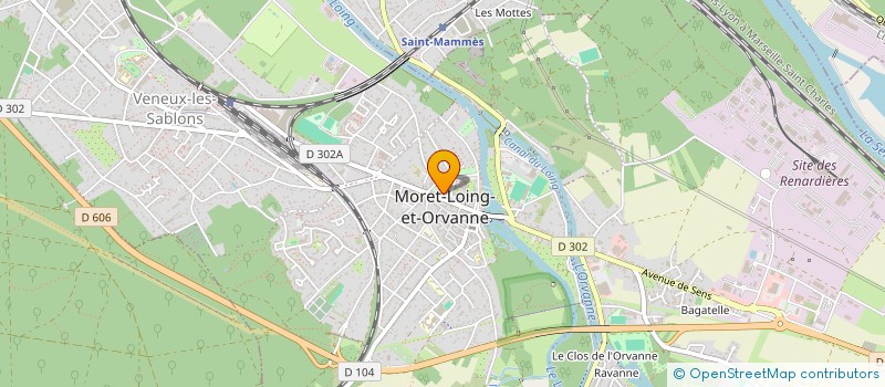 localisation de l'entreprise DU PEINTRE ZANAROFF  MORET-LOING-ET-ORVANNE