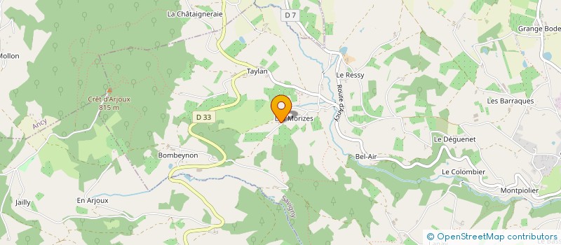 localisation de l'entreprise DU PELAT  SAVIGNY