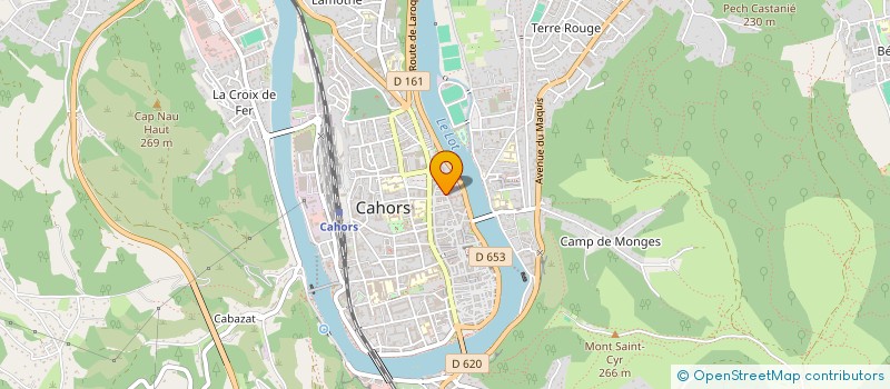 localisation de l'entreprise DU PELOUX / PAGES  CAHORS