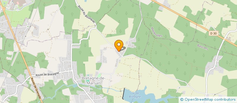 localisation de l'entreprise DU PENAN  BRETAGNE-DE-MARSAN