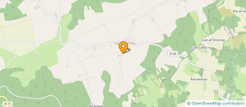 localisation de l'entreprise DU PENQUER  LOGUIVY-PLOUGRAS