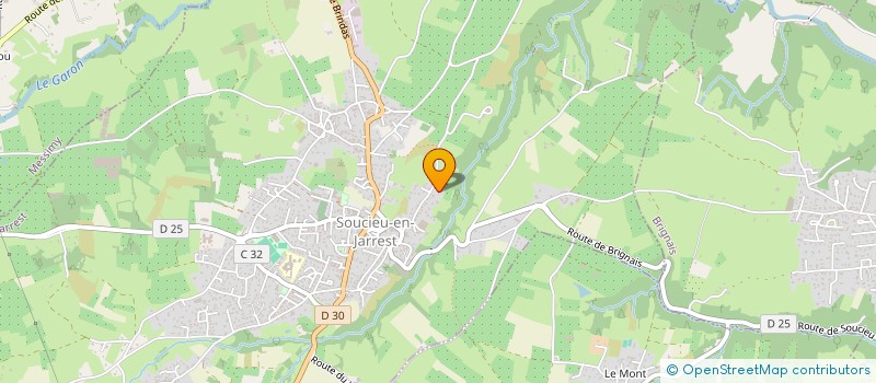 localisation de l'entreprise DU PERRON NORD (GAEC)  SOUCIEU-EN-JARREST