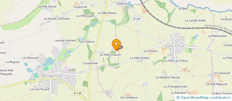 localisation de l'entreprise DU PETIT BOIS  BOISGERVILLY