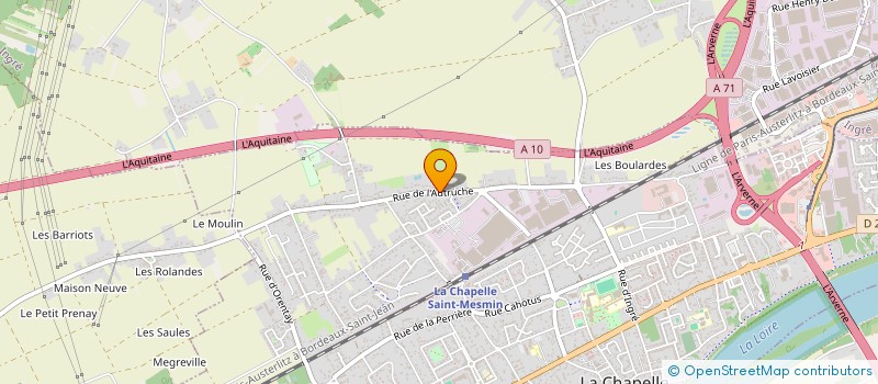 localisation de l'entreprise DU PETIT BOIS DE L' AUTRUCHE à LA CHAPELLE-SAINT-MESMIN