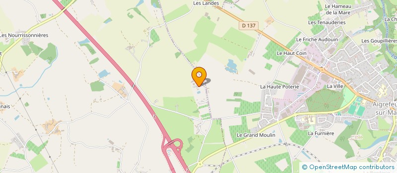 localisation de l'entreprise DU PETIT CHENE à MONTBERT