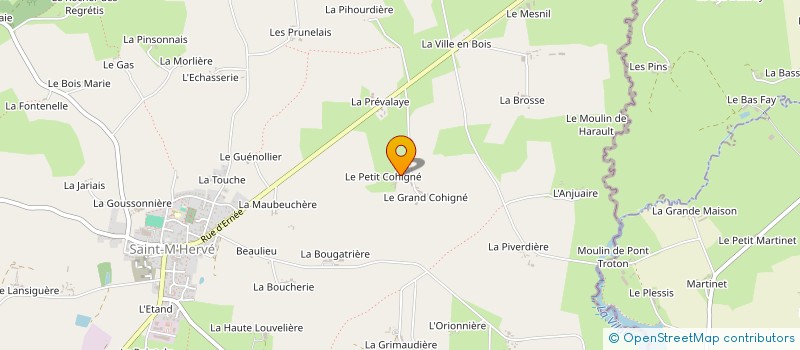 localisation de l'entreprise DU PETIT COHIGNE à SAINT-M'HERVE