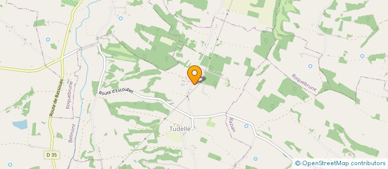 localisation de l'entreprise DU PETIT HARGUES à TUDELLE