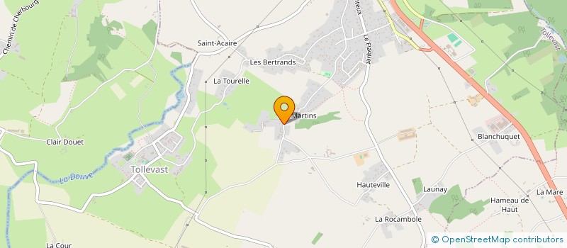 localisation de l'entreprise DU PETIT JARDIN  TOLLEVAST