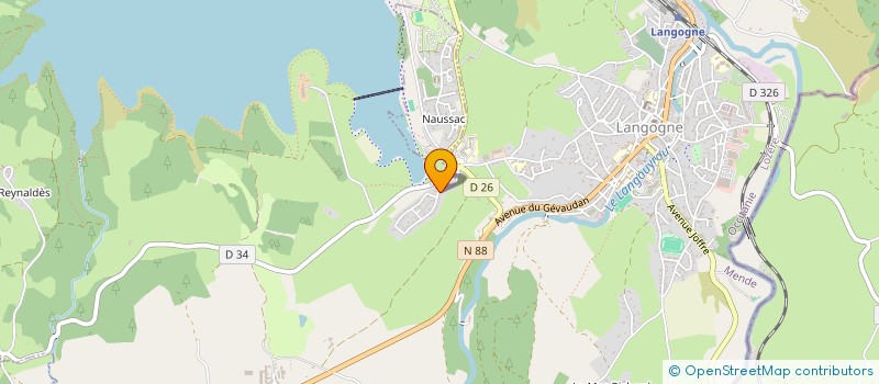 localisation de l'entreprise DU PETIT LAC  LANGOGNE