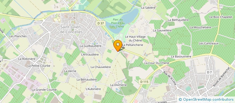 localisation de l'entreprise DU PETIT PARADIS à SAINT-JULIEN-DE-CONCELLES