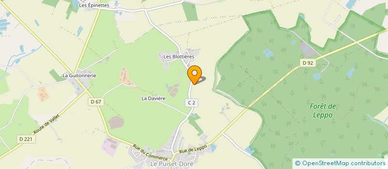 localisation de l'entreprise DU PETIT PRE à MONTREVAULT-SUR-EVRE
