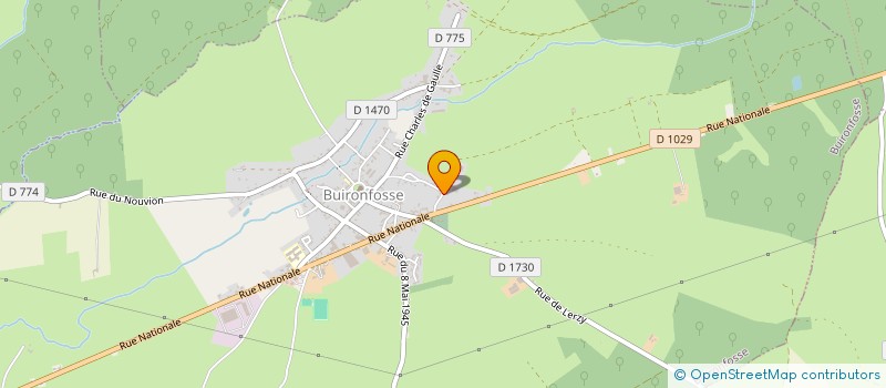 localisation de l'entreprise DU PETIT REJET  BUIRONFOSSE
