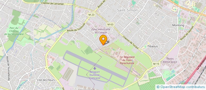 localisation de l'entreprise DU PETIT SENDE  CUGNAUX