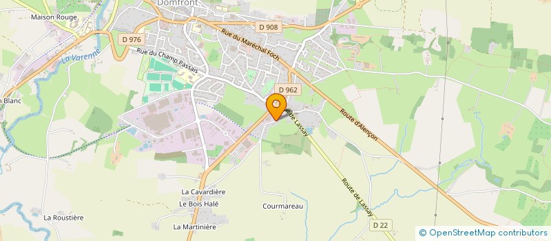 localisation de l'entreprise DU PETIT TERTRE à DOMFRONT-EN-POIRAIE