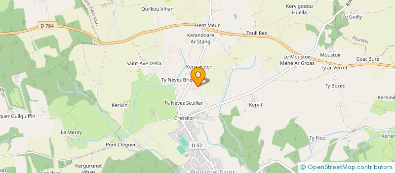 localisation de l'entreprise DU PETIT TRAIN  PLOGASTEL-SAINT-GERMAIN