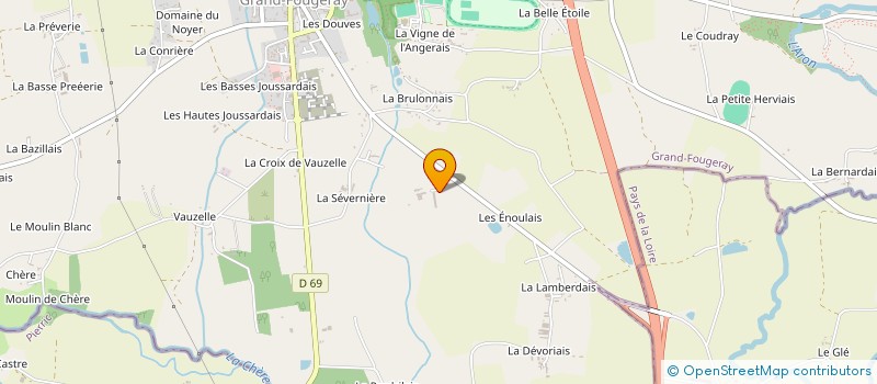 localisation de l'entreprise DU PETIT VAL à GRAND-FOUGERAY