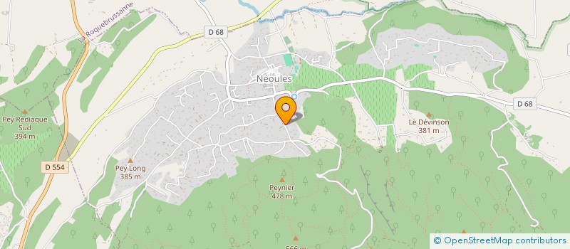 localisation de l'entreprise DU PEY DE GALLIN à NEOULES