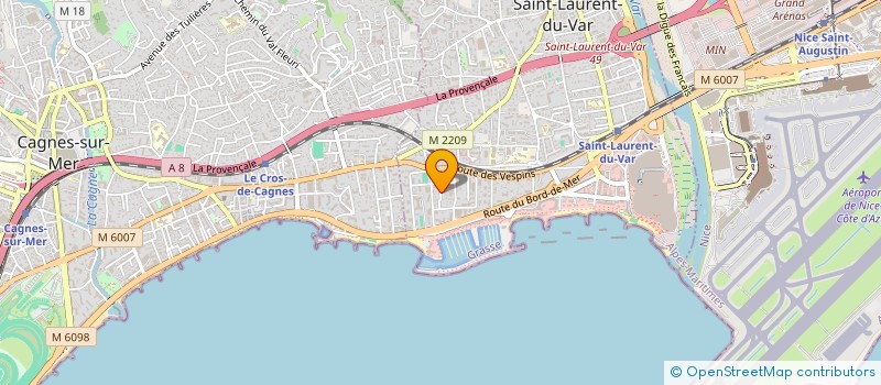 localisation de l'entreprise DU PEYRA à SAINT-LAURENT-DU-VAR