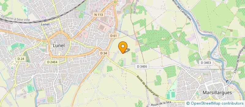 localisation de l'entreprise DU PEYRON à LUNEL