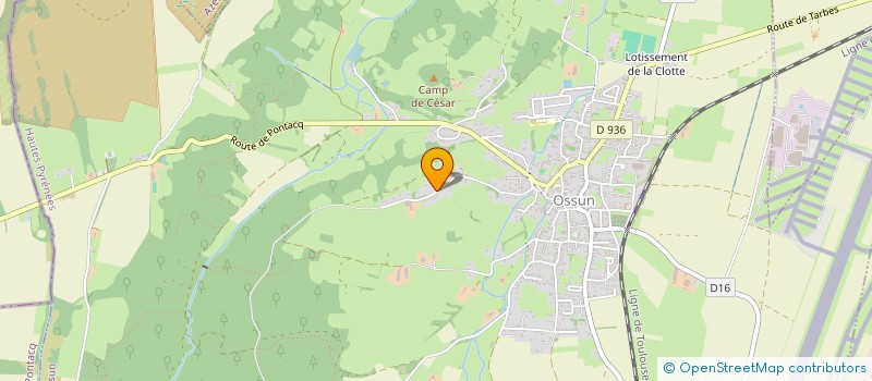 localisation de l'entreprise DU PIC  OSSUN