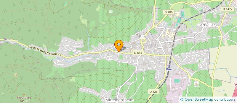 localisation de l'entreprise DU PIEMONT  BARR