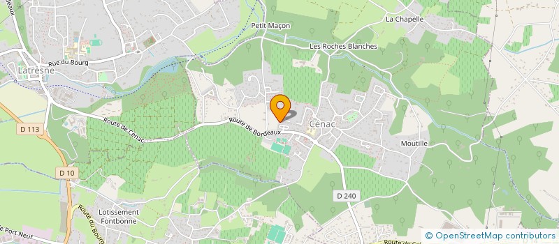 localisation de l'entreprise DU PIN VERT  CENAC