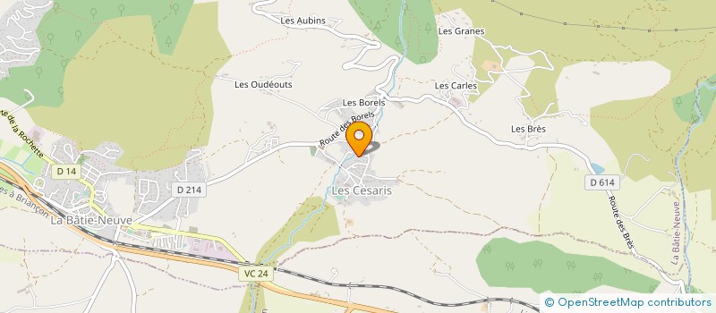 localisation de l'entreprise DU PIOLIT à LA BATIE NEUVE