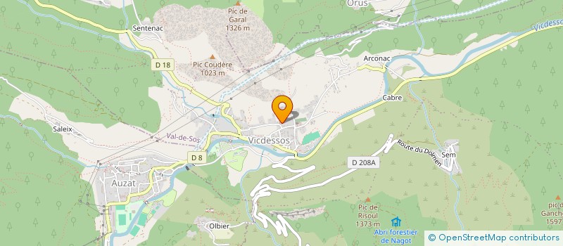 localisation de l'entreprise DU PIOULOU à VAL-DE-SOS